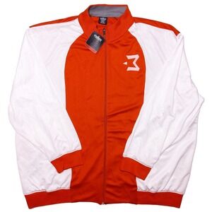 Vintage STARBURY Full Zip Track Jacket Red‎ White 3XL ~ New